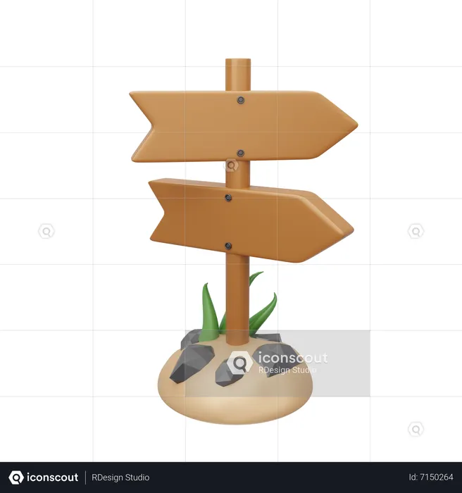 Directions  3D Icon