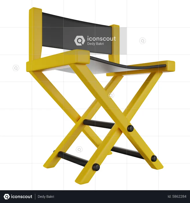 Director Chair  3D Icon