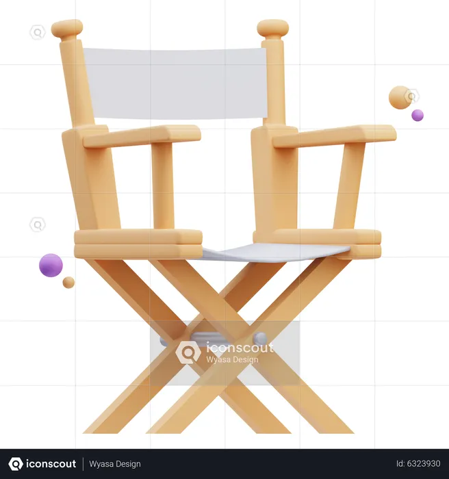 Director Chair  3D Icon