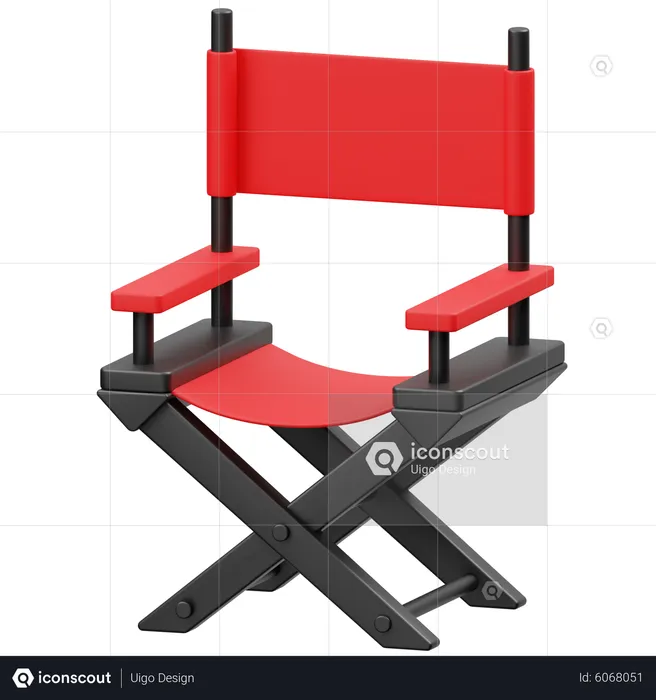 Director Chair  3D Icon