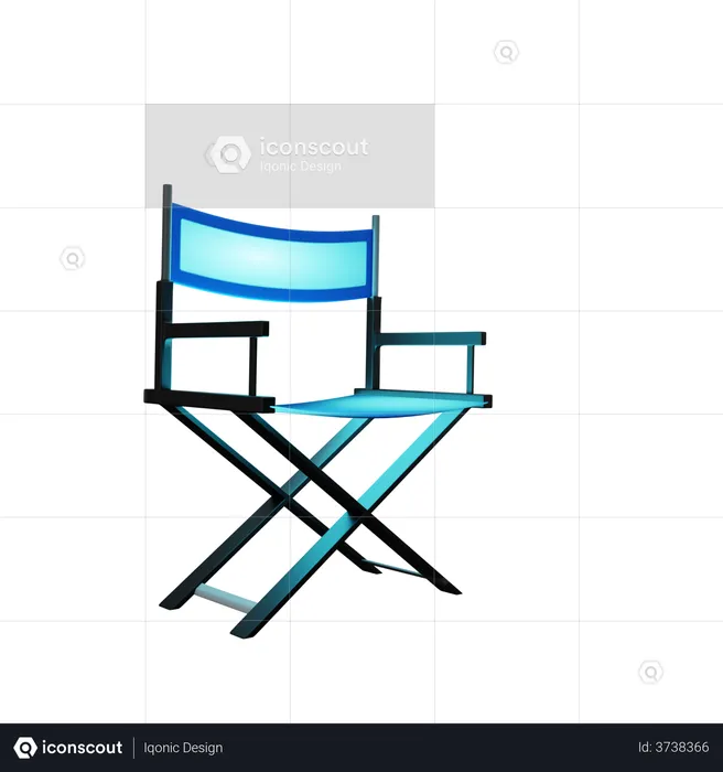 Director Chair  3D Illustration