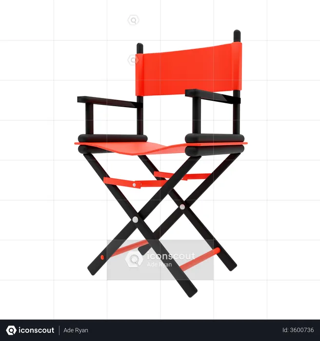 Director Chair  3D Illustration