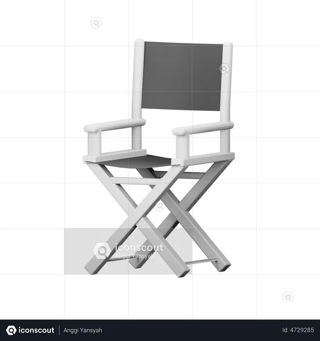 Director Chair  3D Illustration