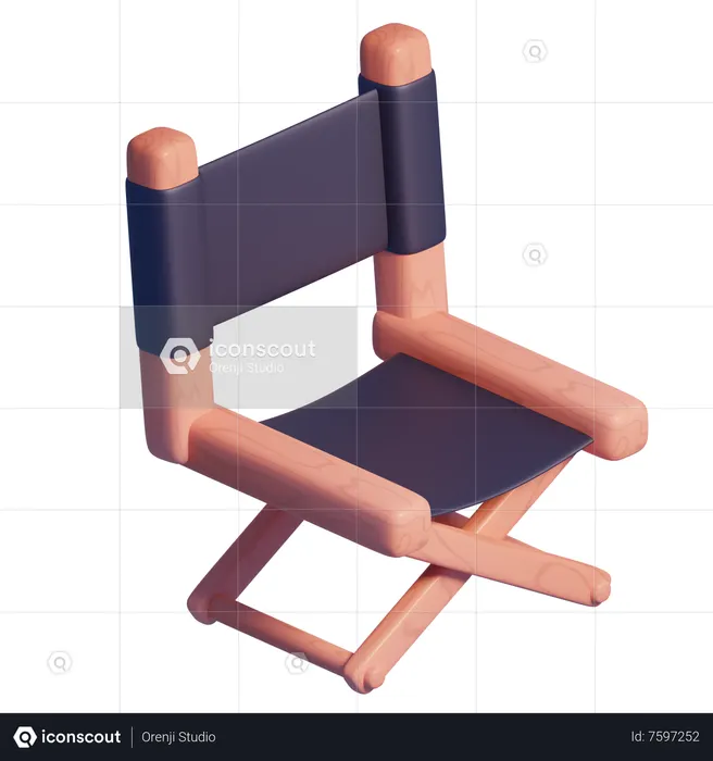 Director Chair  3D Icon