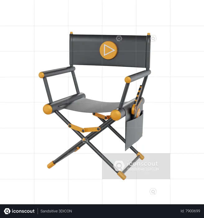 Silla directora  3D Icon