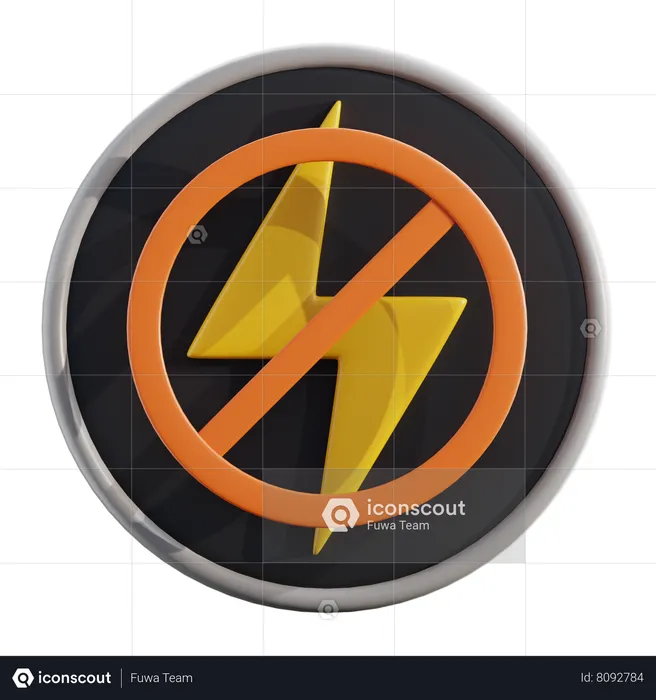 Disabled Flash  3D Icon