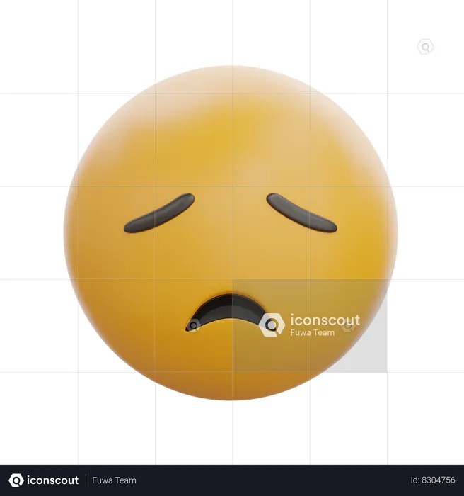 Disappointed Face Emoji 3D Icon