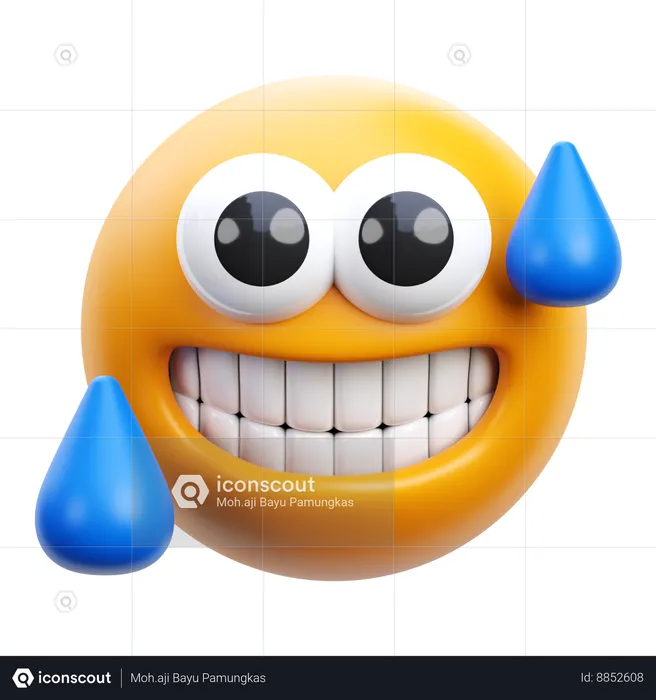 Disbelief Emoji 3D Icon