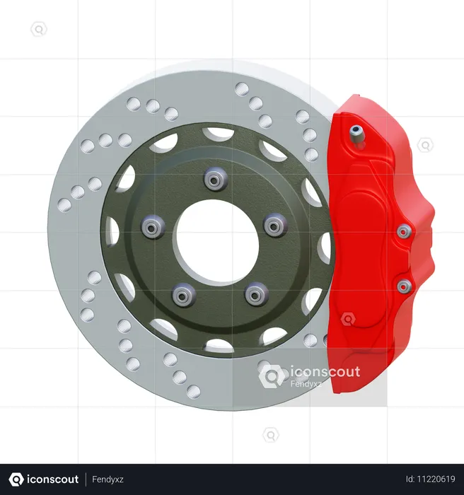 Disc Brake  3D Icon