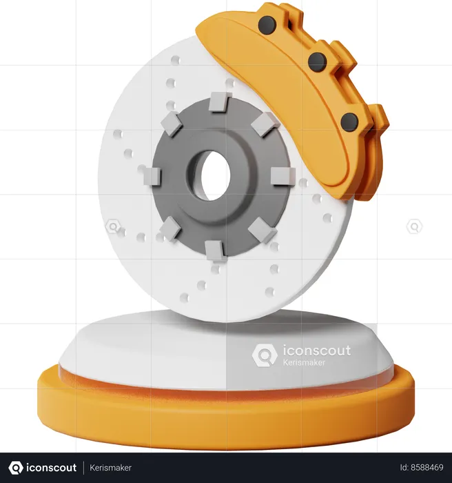 Disc Brake  3D Icon