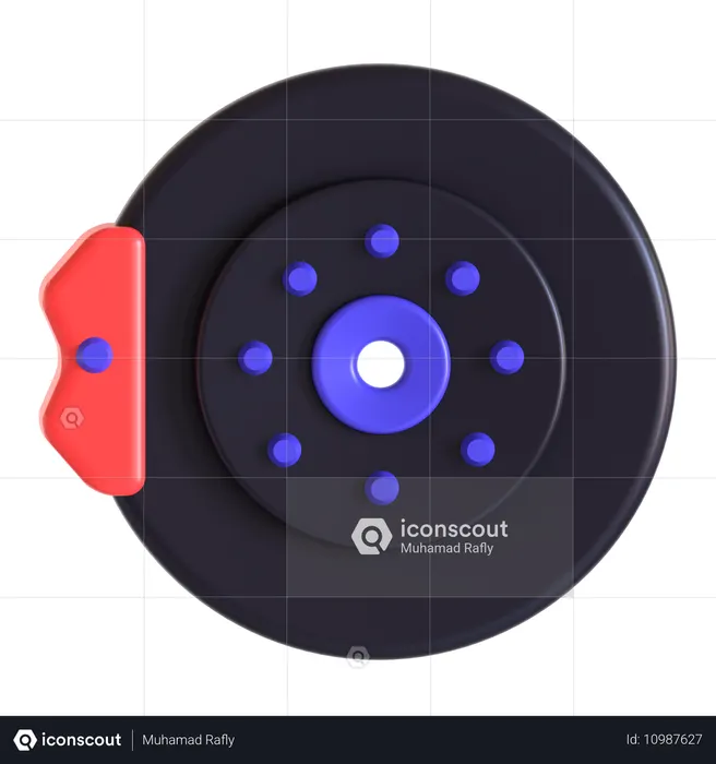 Disc Brake  3D Icon