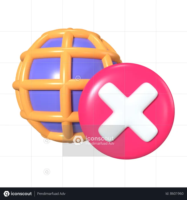 Disconnected  3D Icon