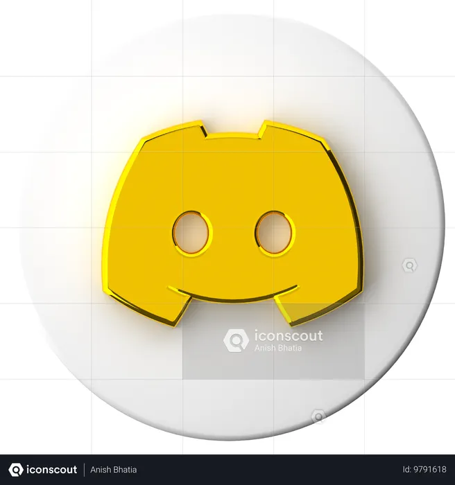 Discord Logo 3D Icon
