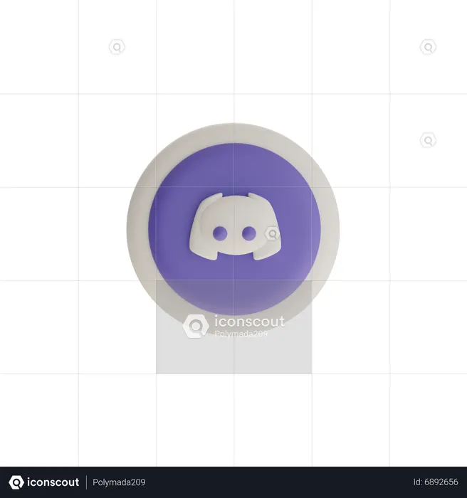 Free Discord Logo 3D Logo download in PNG, OBJ or Blend format