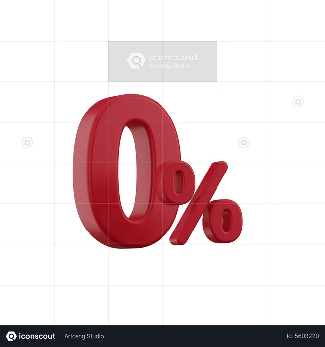 Discount 0%  3D Icon