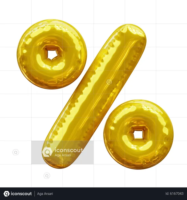 Discount  3D Icon