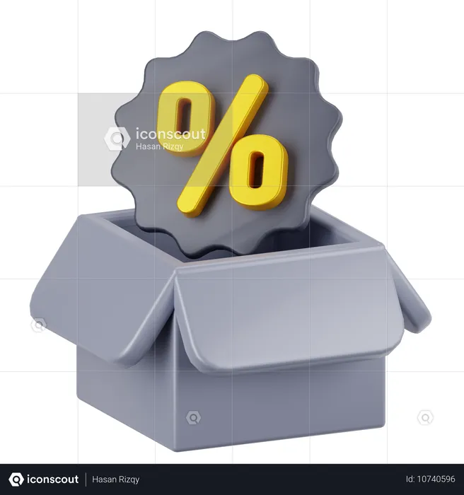 Discount  3D Icon