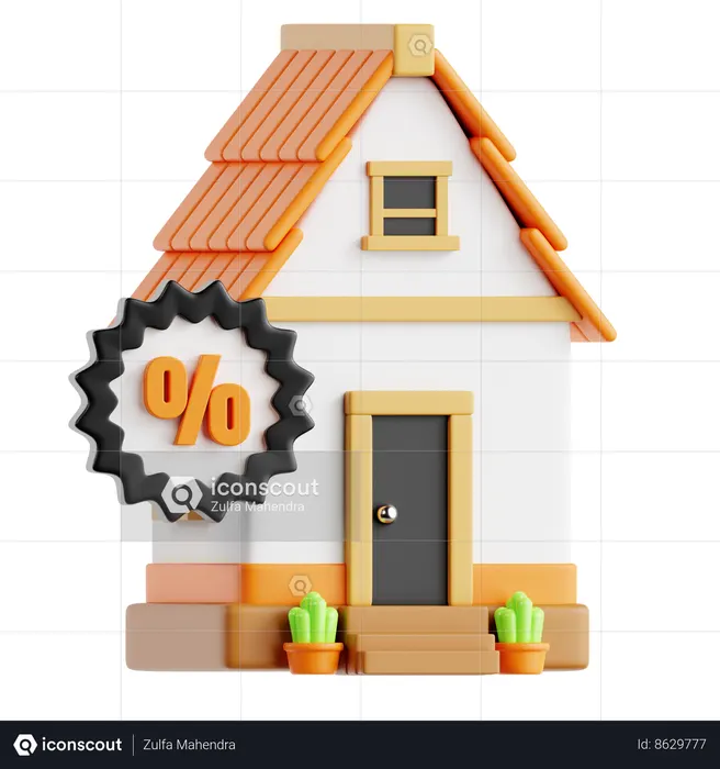Discount  3D Icon