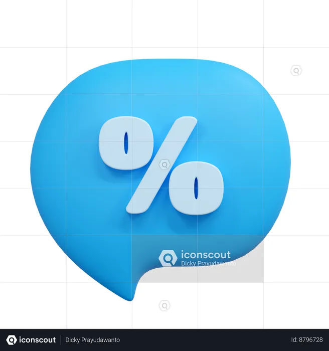 Discount  3D Icon