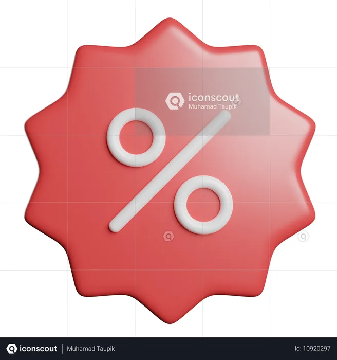 Discount  3D Icon