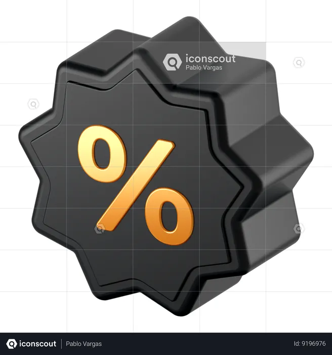 Discount  3D Icon