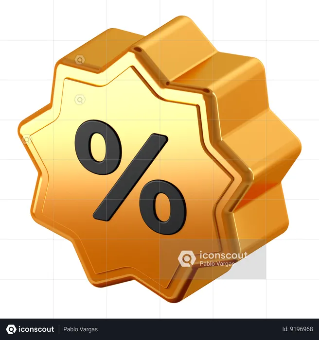 Discount  3D Icon