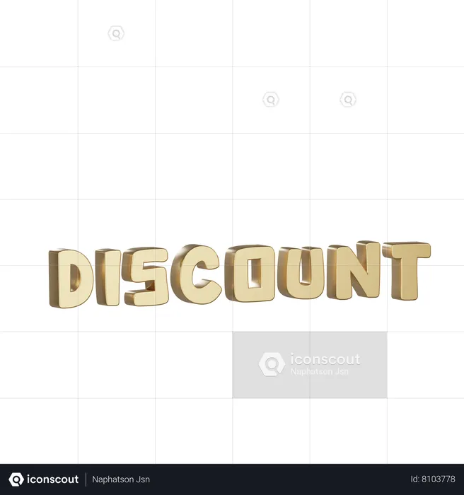 Discount  3D Icon