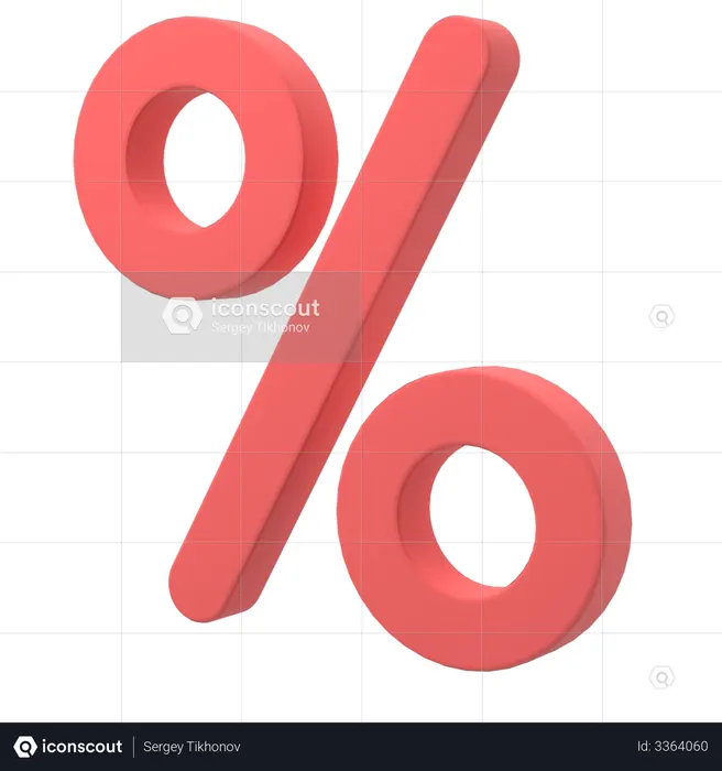 Discount  3D Illustration