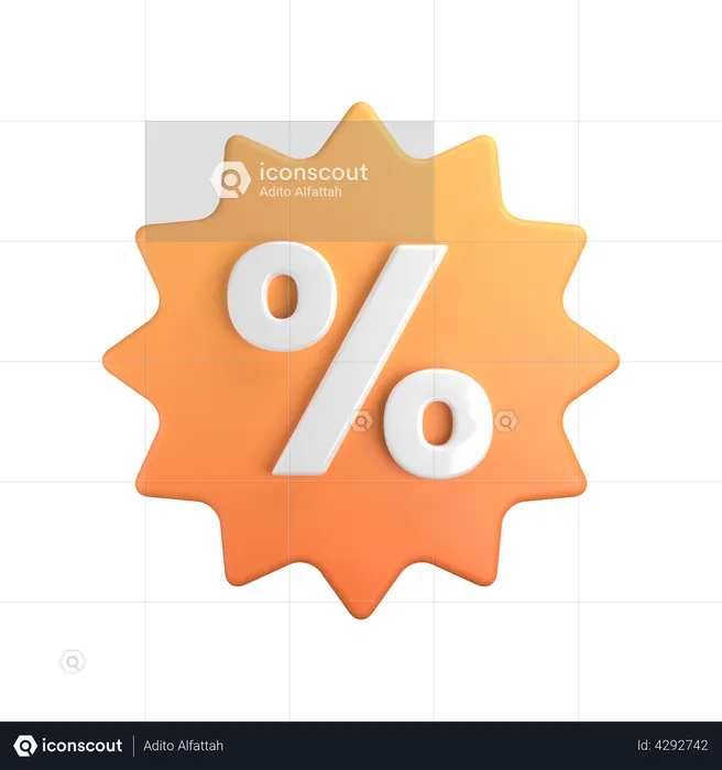 Discount  3D Illustration