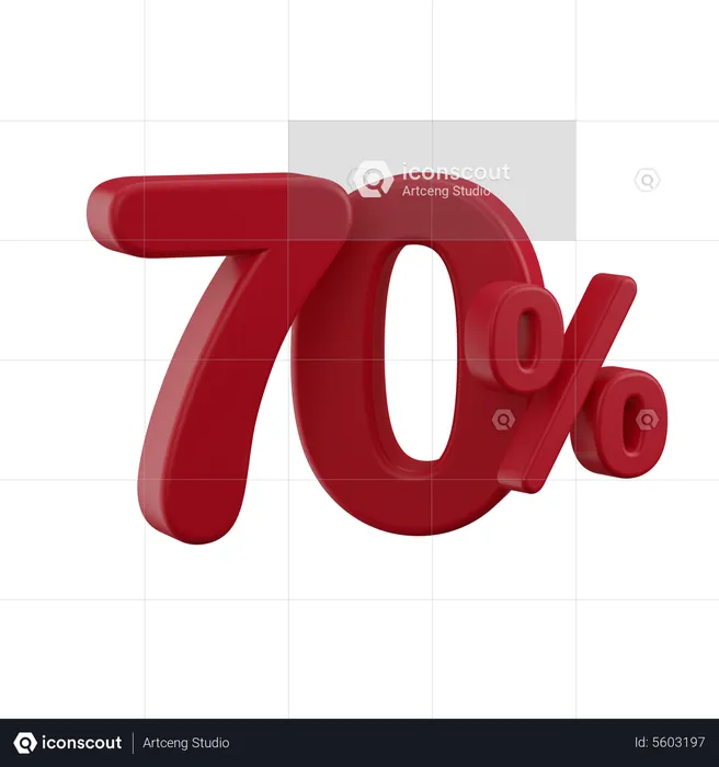 Discount 70%  3D Icon