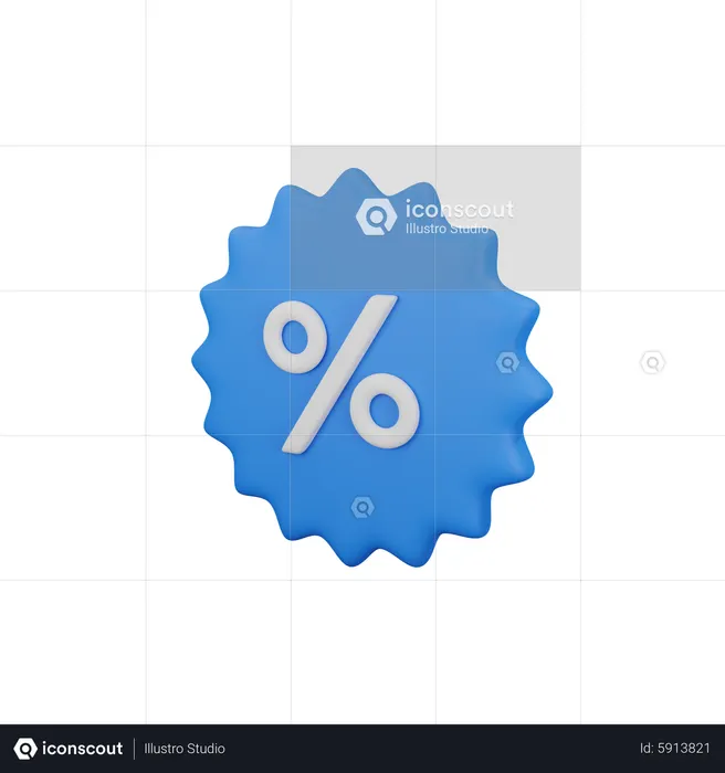 Discount  3D Icon