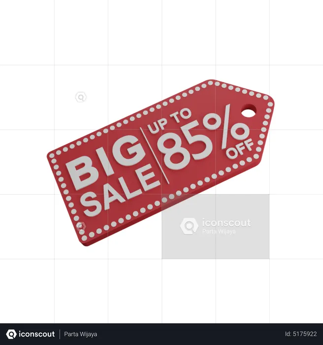 Discount 85%  3D Icon