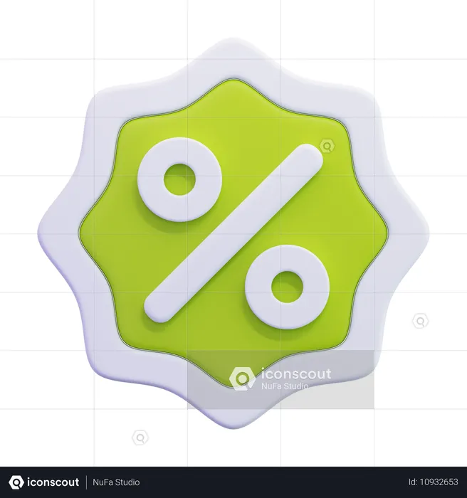 Discount badge  3D Icon