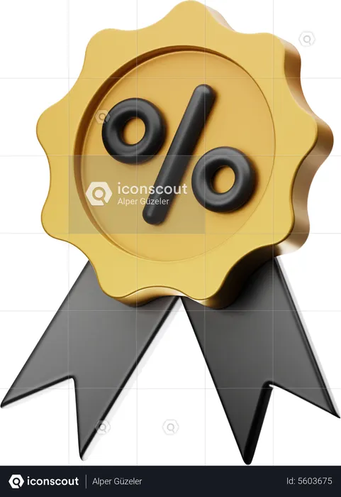 Best Seller Badge 3D Icon download in PNG, OBJ or Blend format