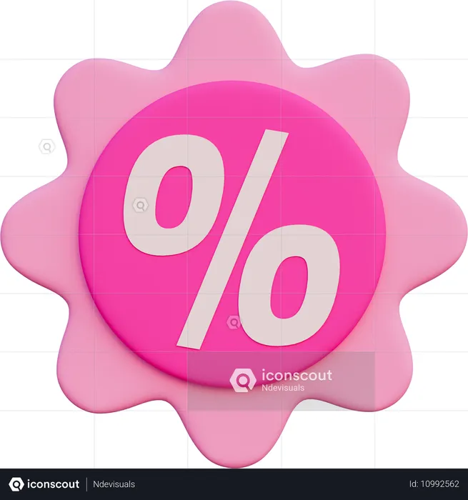 Discount badges  3D Icon