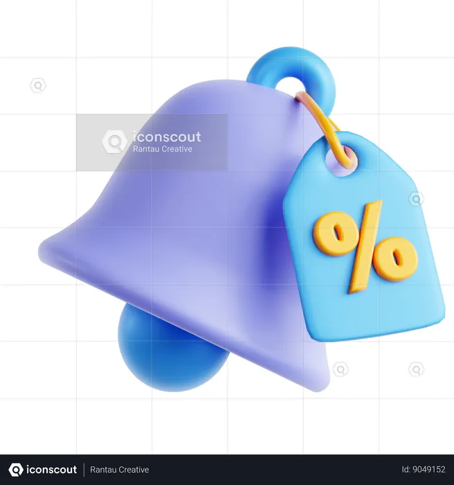 Discount Bell  3D Icon