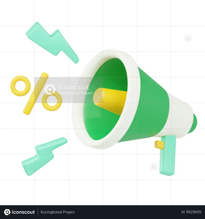 Discount Call  3D Icon