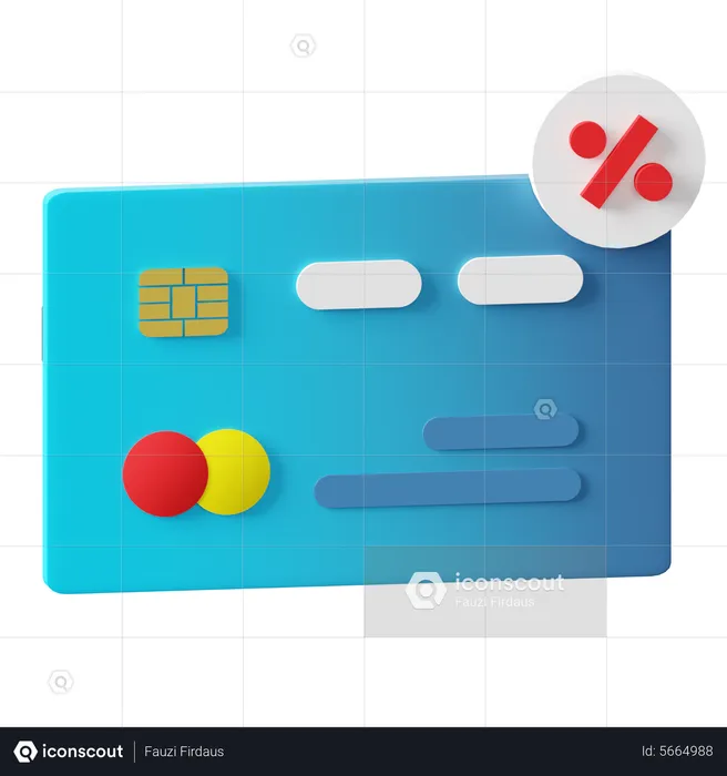 Discount Card  3D Icon