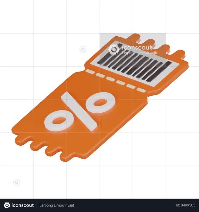 Discount Coupon  3D Icon