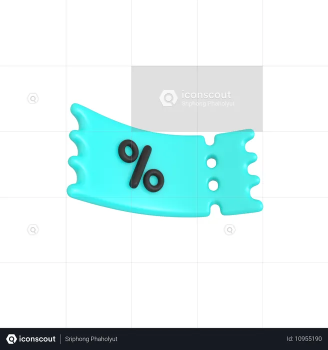 Discount Coupon  3D Icon