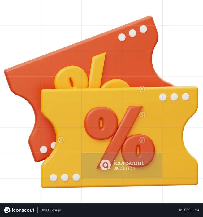 Discount Coupon  3D Icon