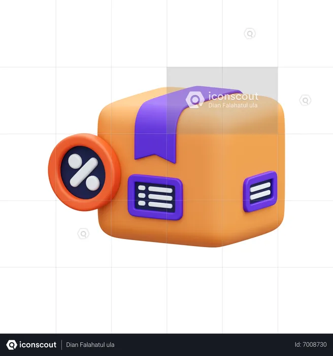 Discount Delivery  3D Icon