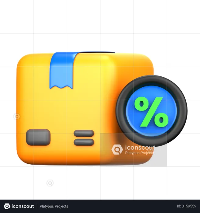 Discount Delivery  3D Icon