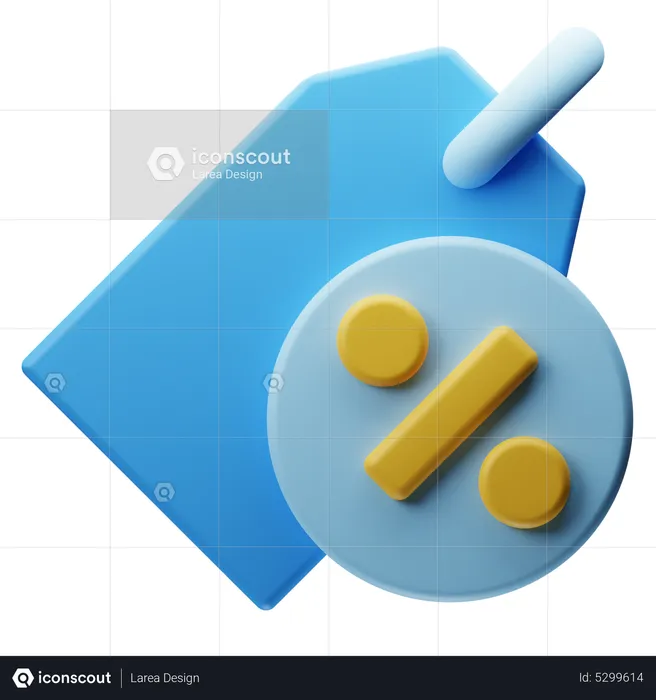 Discount Label  3D Icon