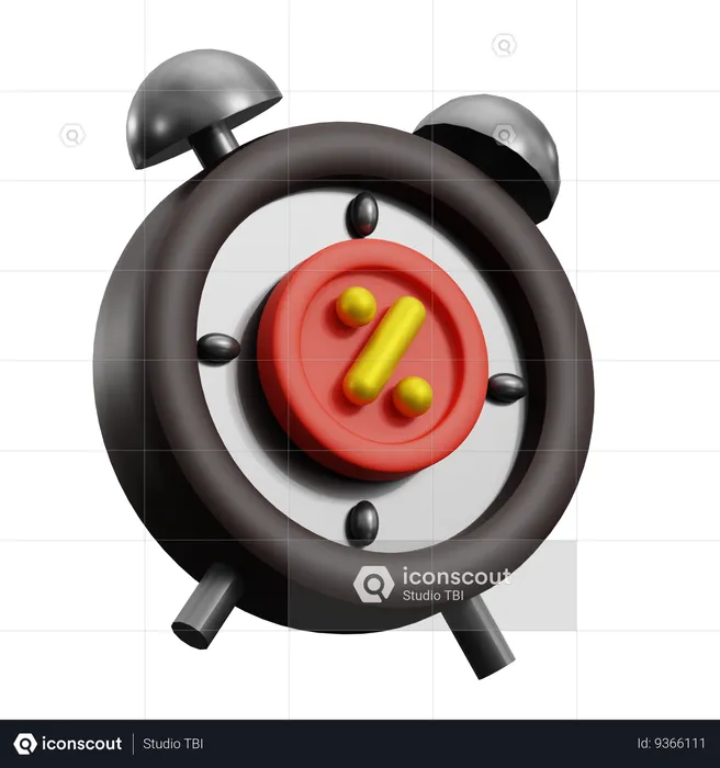 Discount Limited Clock  3D Icon