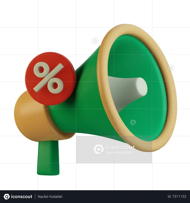 Discount Marketing  3D Icon