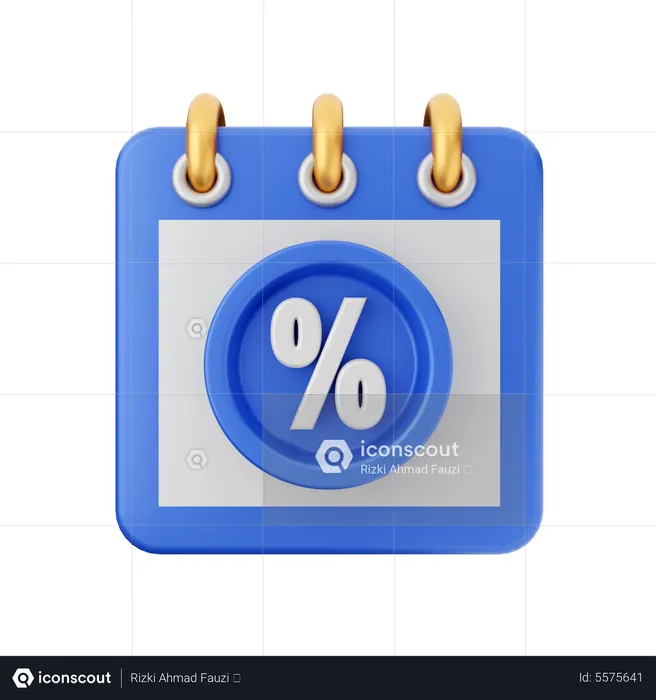 Discount Month  3D Icon