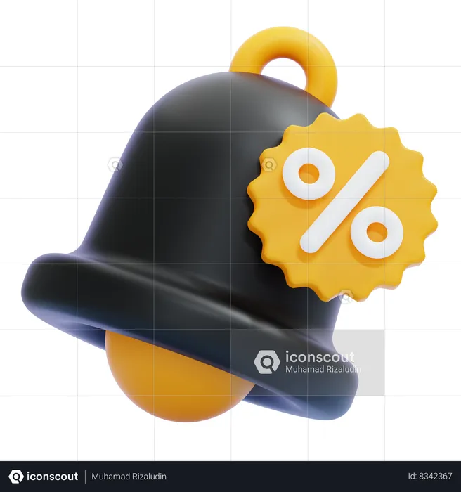 DISCOUNT NOTIFICATION  3D Icon