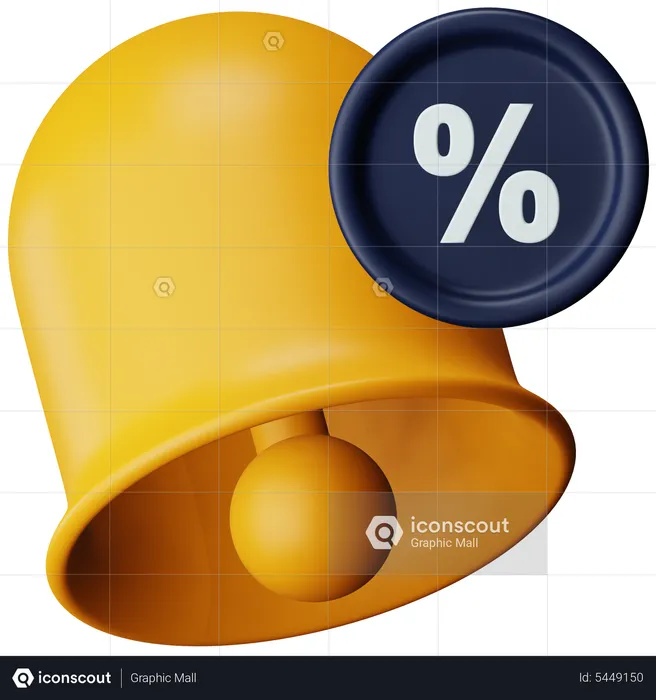 Discount Notification  3D Icon