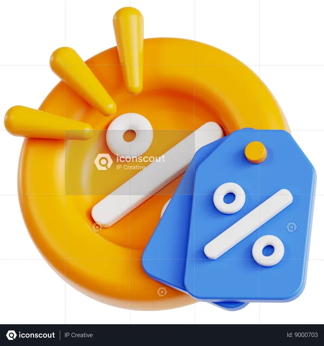 Discount offer  3D Icon